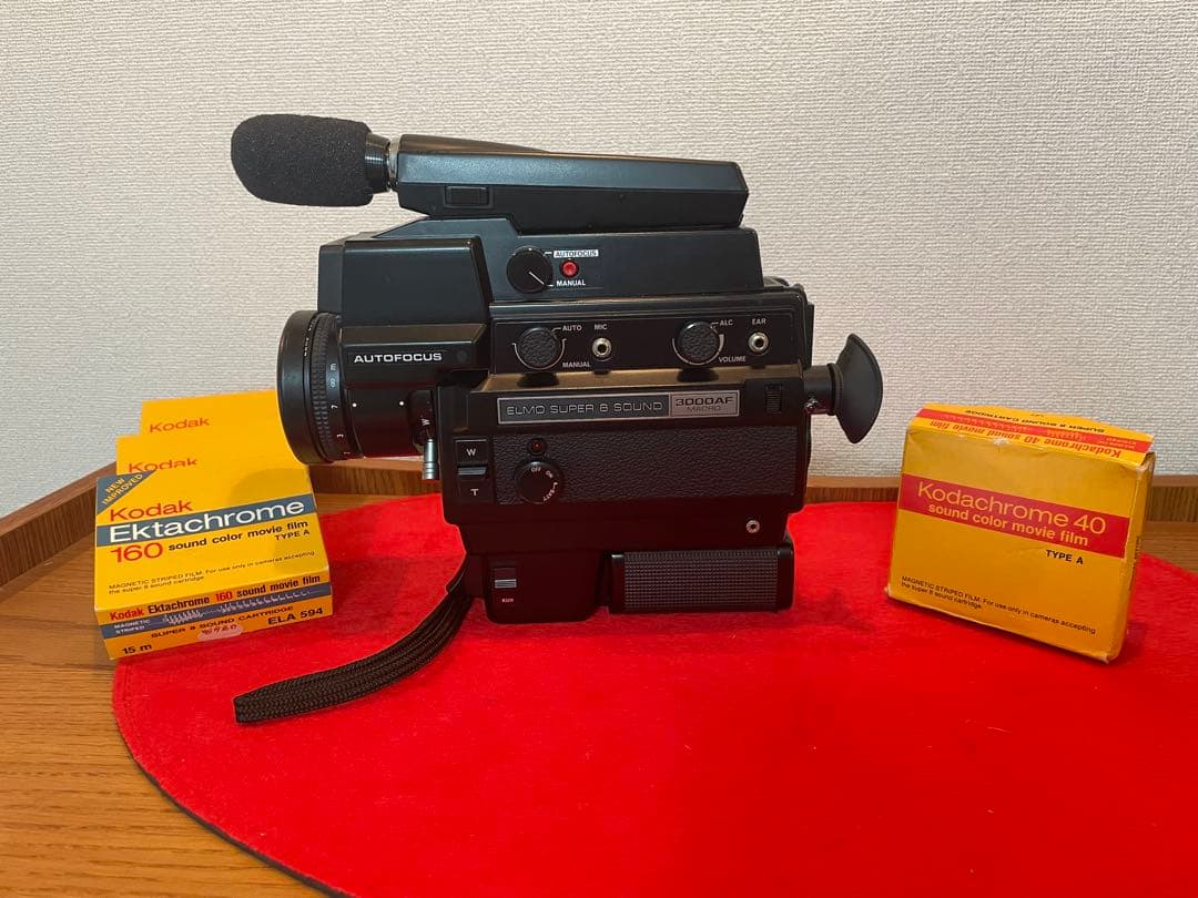 ELMO SUPER 8 SOUND 3000AF 本体 フィルム4本付き