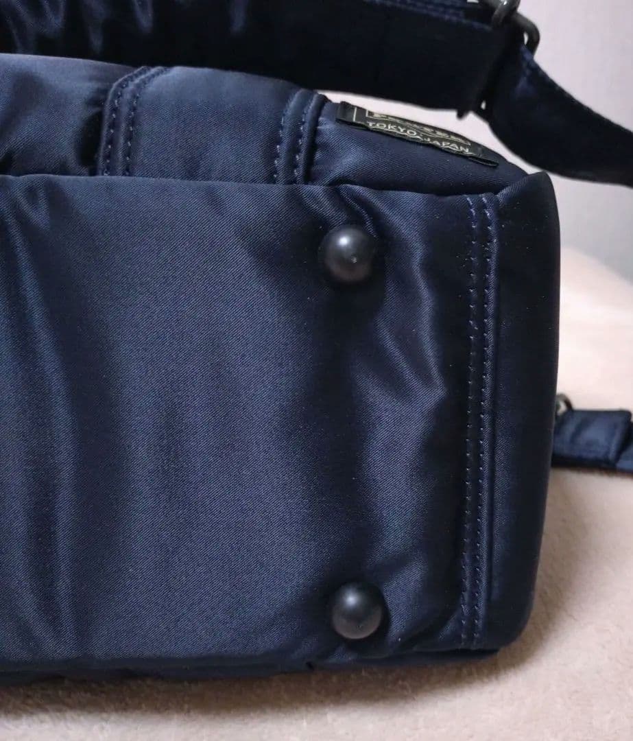 【美品】PORTERポーター TANKER ボストンバッグ アイアンブルー