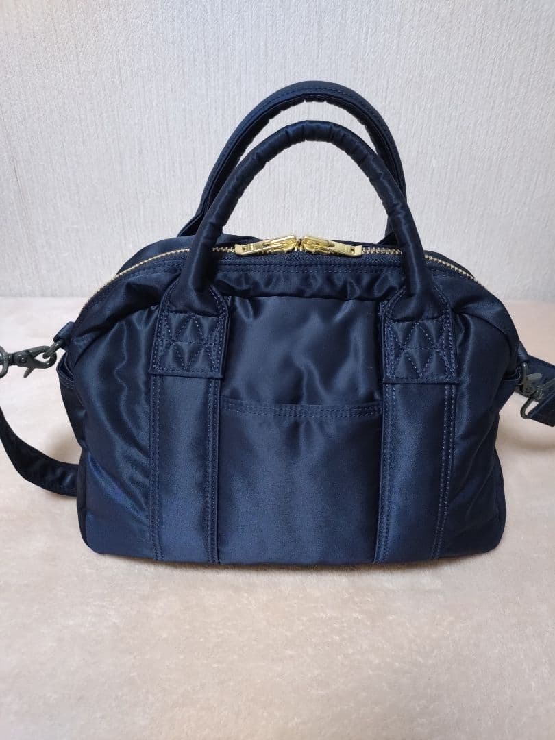【美品】PORTERポーター TANKER ボストンバッグ アイアンブルー