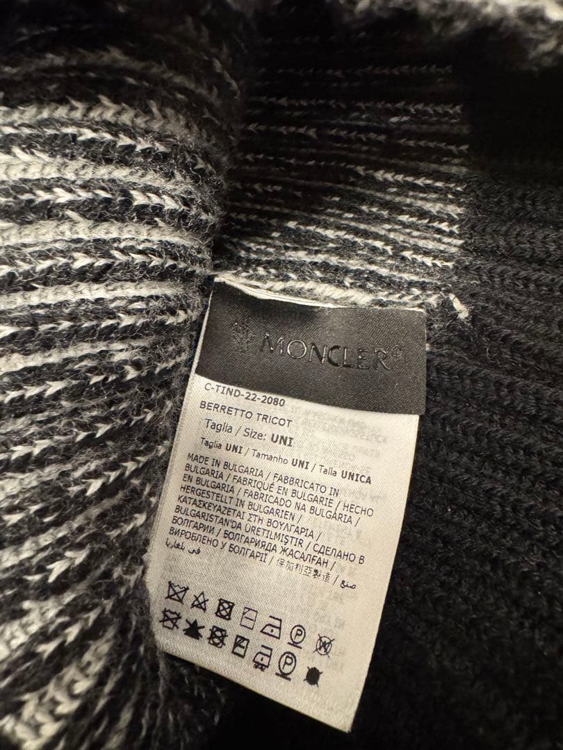 【正規品　希少品　美品】MONCLER モンクレール　ニットキャップ