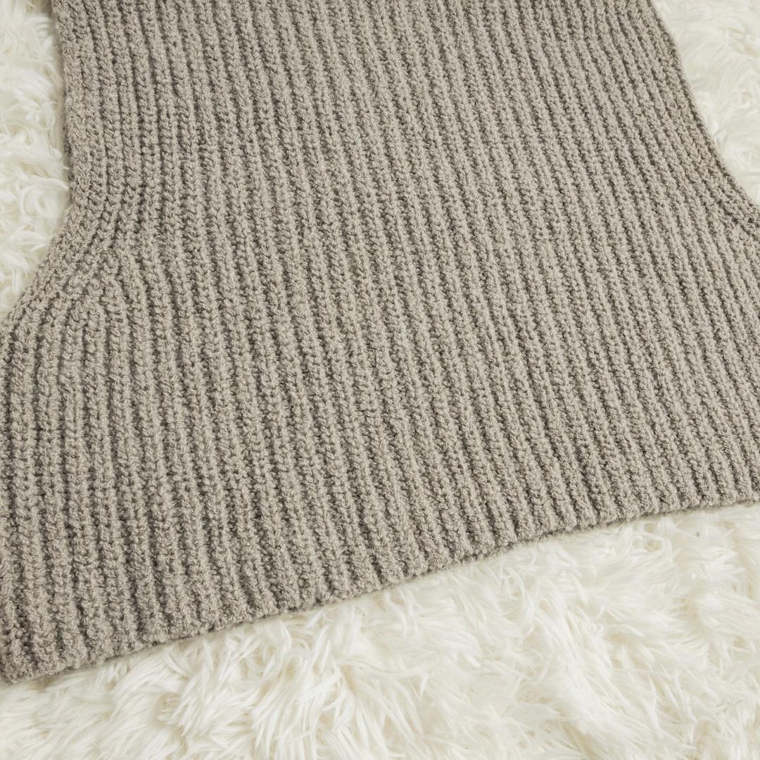 evam eva 25AW wool alpaca aze vest ニット