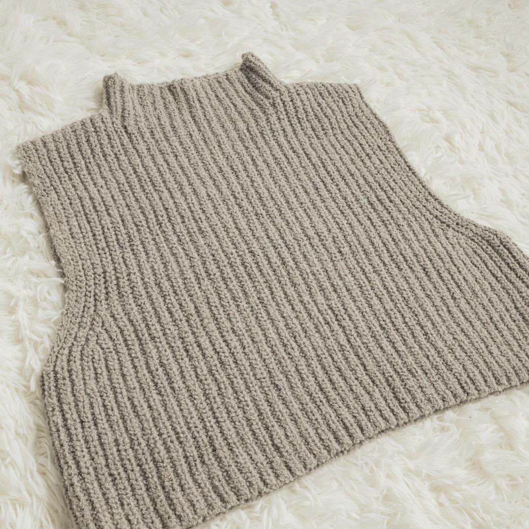 evam eva 25AW wool alpaca aze vest ニット