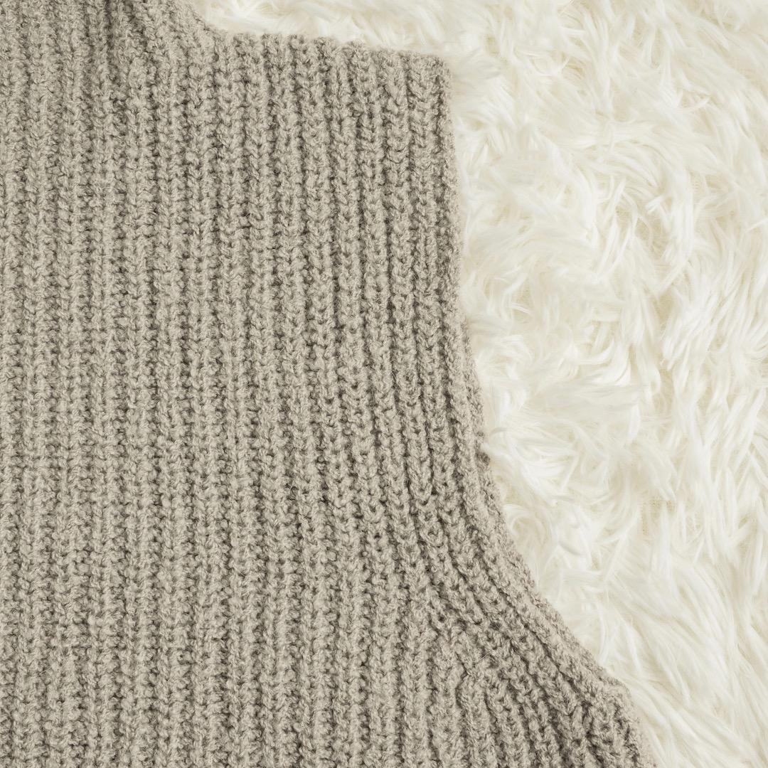 evam eva 25AW wool alpaca aze vest ニット