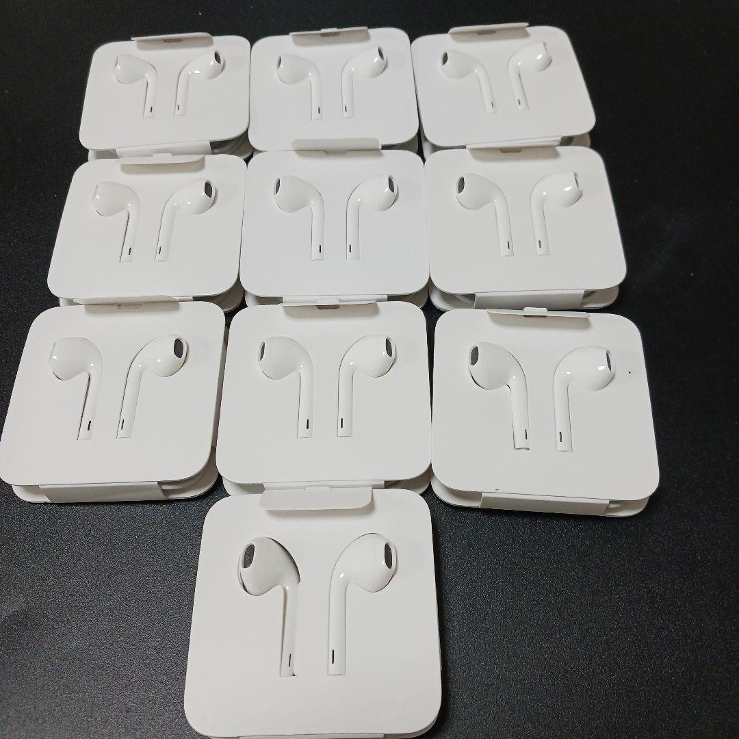 ほほえみかんのん 新品 iPhone付属アップル純正イヤホン 10個セット