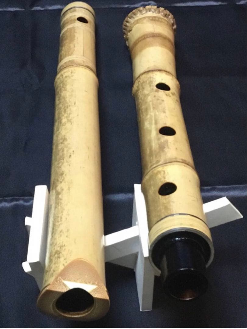 尺八　三浦龍畝銘2尺1寸管、琴古流唄口