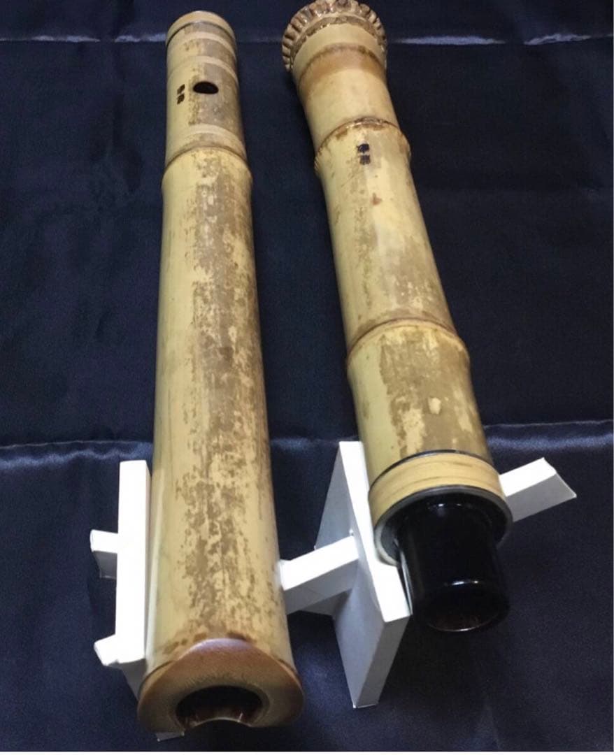 尺八　三浦龍畝銘2尺1寸管、琴古流唄口