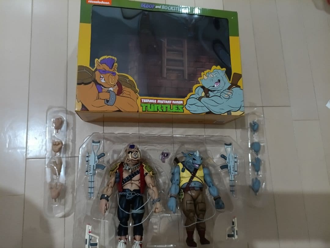 NECA ネカ タートルズ フィギュア ビーバップ&ロックステディ TMNT