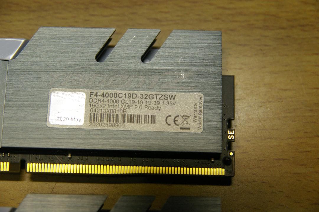 ゲーマー高速な G.SKILL F4-4000C 32GB (2x16GB)