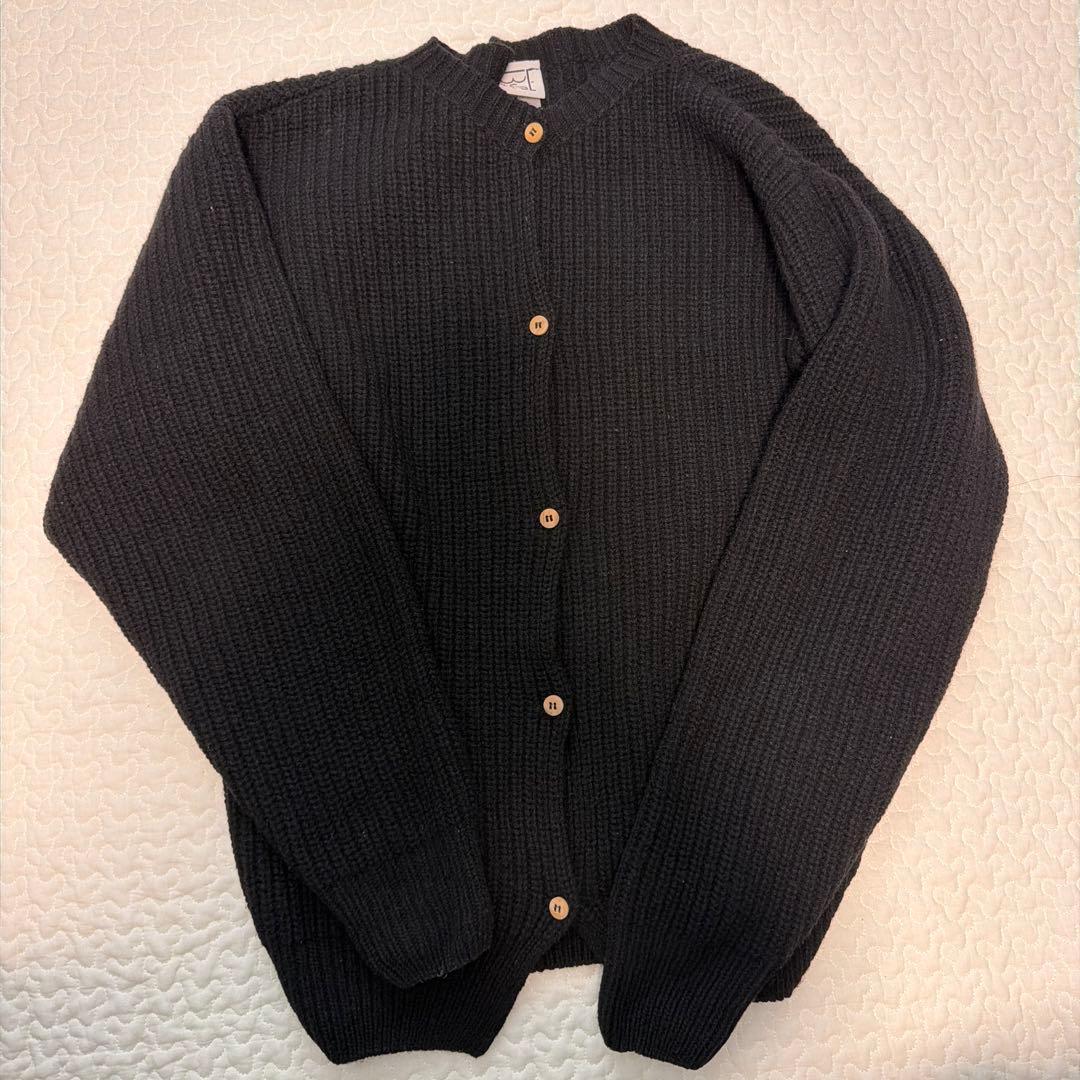 baserange ブラック 長袖カーディガン XS-Sサイズ