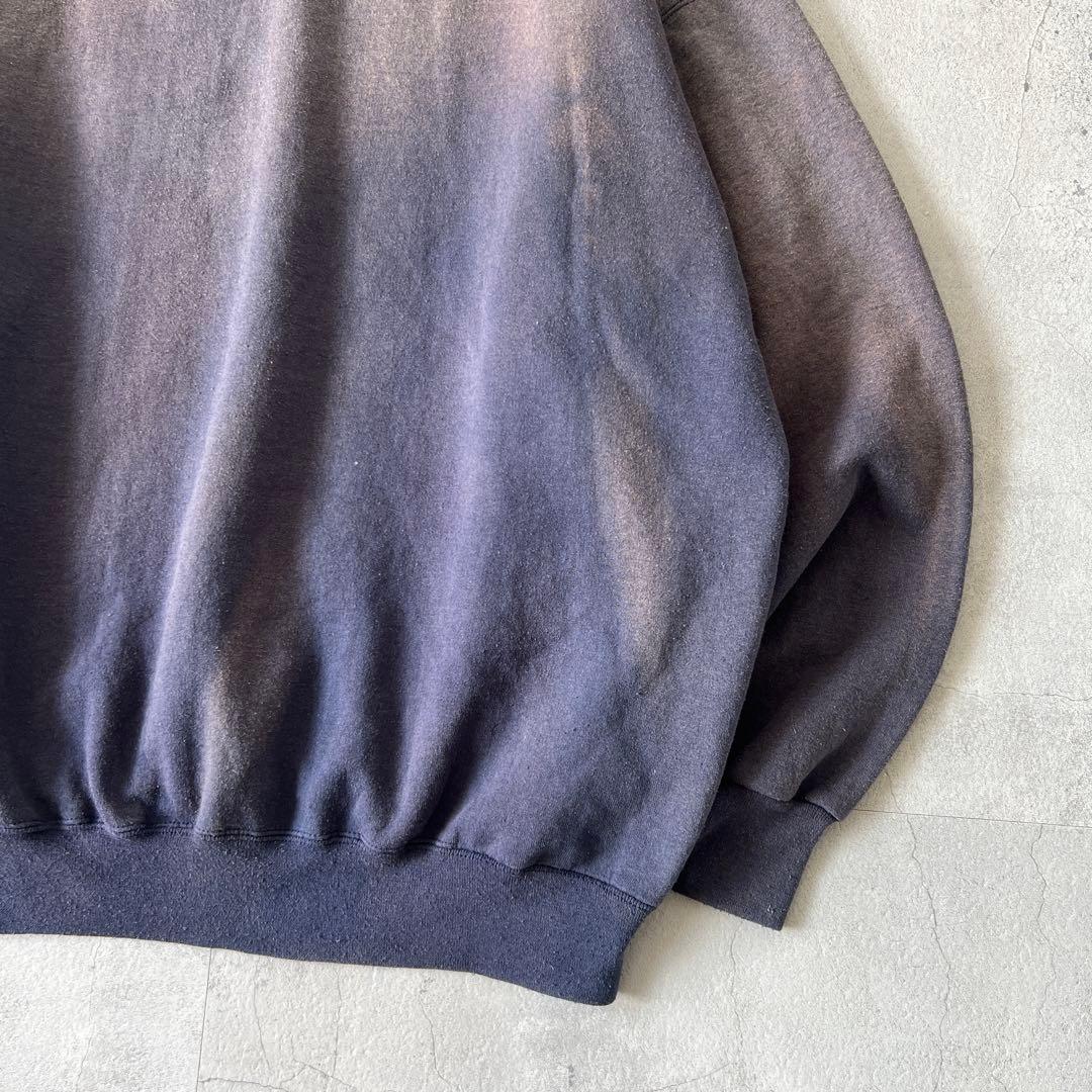 t*3様 一点物 Boro　鬼フェード　ボロ スウェット　褪色　ナス紺　グランジ
