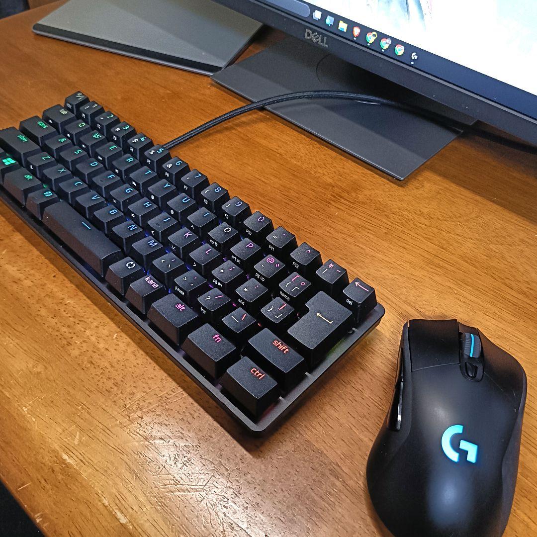 Razer huntsman mini 60%　Logiccol G703h