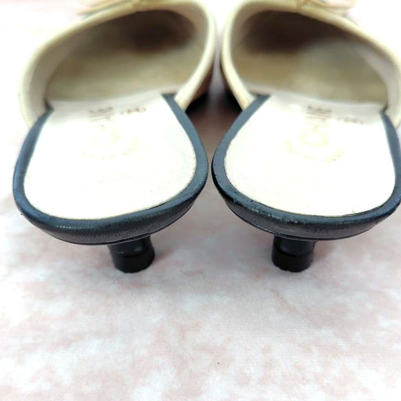 ✨️腕利き職人のリペア済✨️良品【シャネル】ココマーク♡バレリーナ ミュール