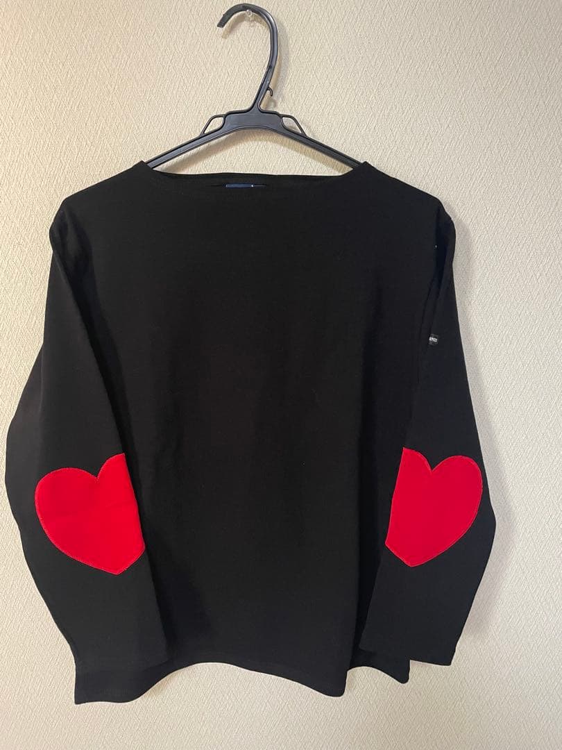 Saint James ウェッソン　ハート　エルボーパッチ　ブラック　T3