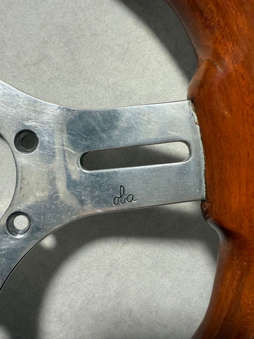 値下げしました　オバ　28パイ　ステアリング　当時物