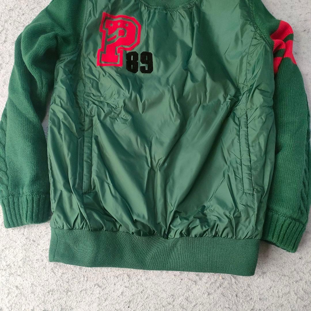 パーリーゲイツ スニード 防風 ナイロン×ニット グリーン a