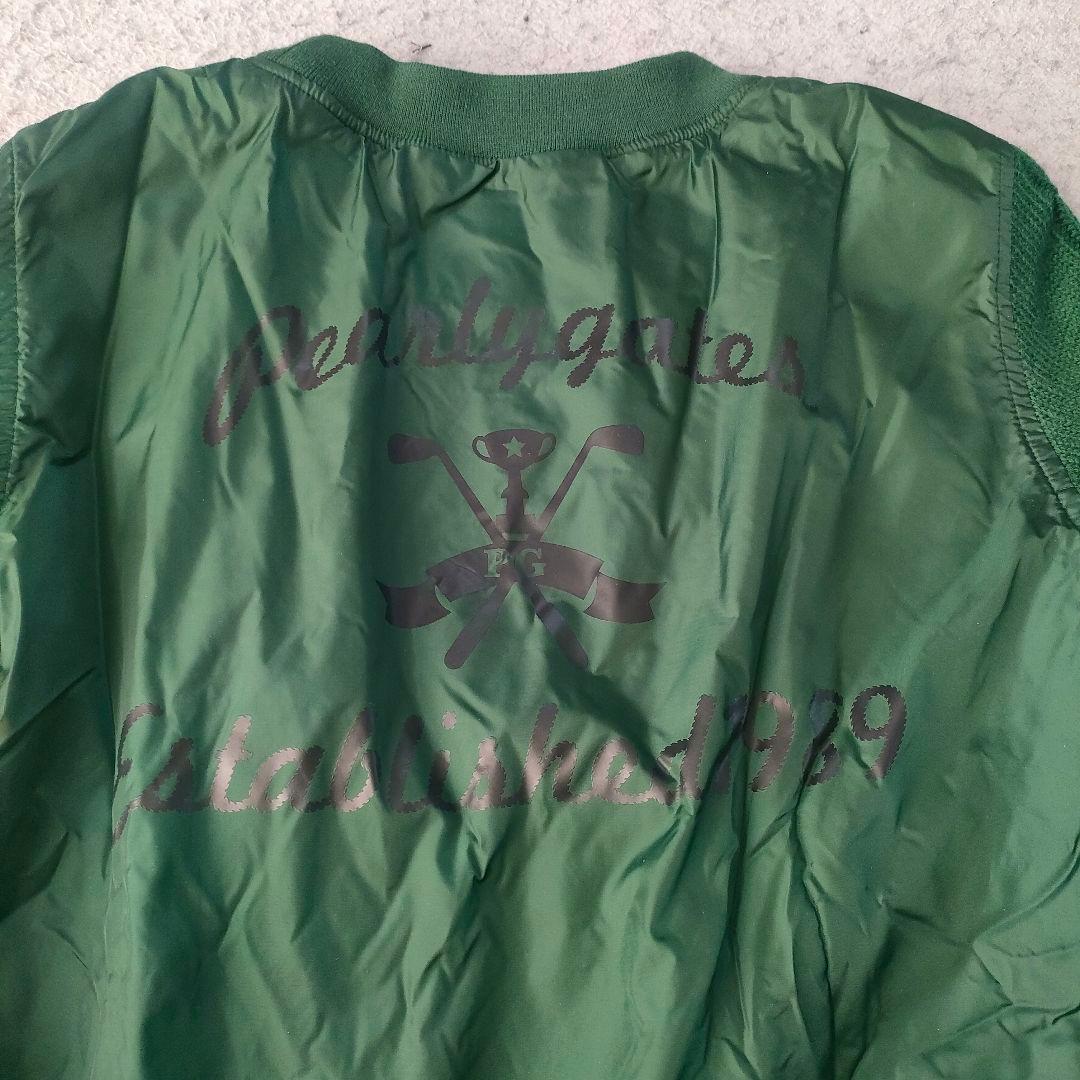 パーリーゲイツ スニード 防風 ナイロン×ニット グリーン a