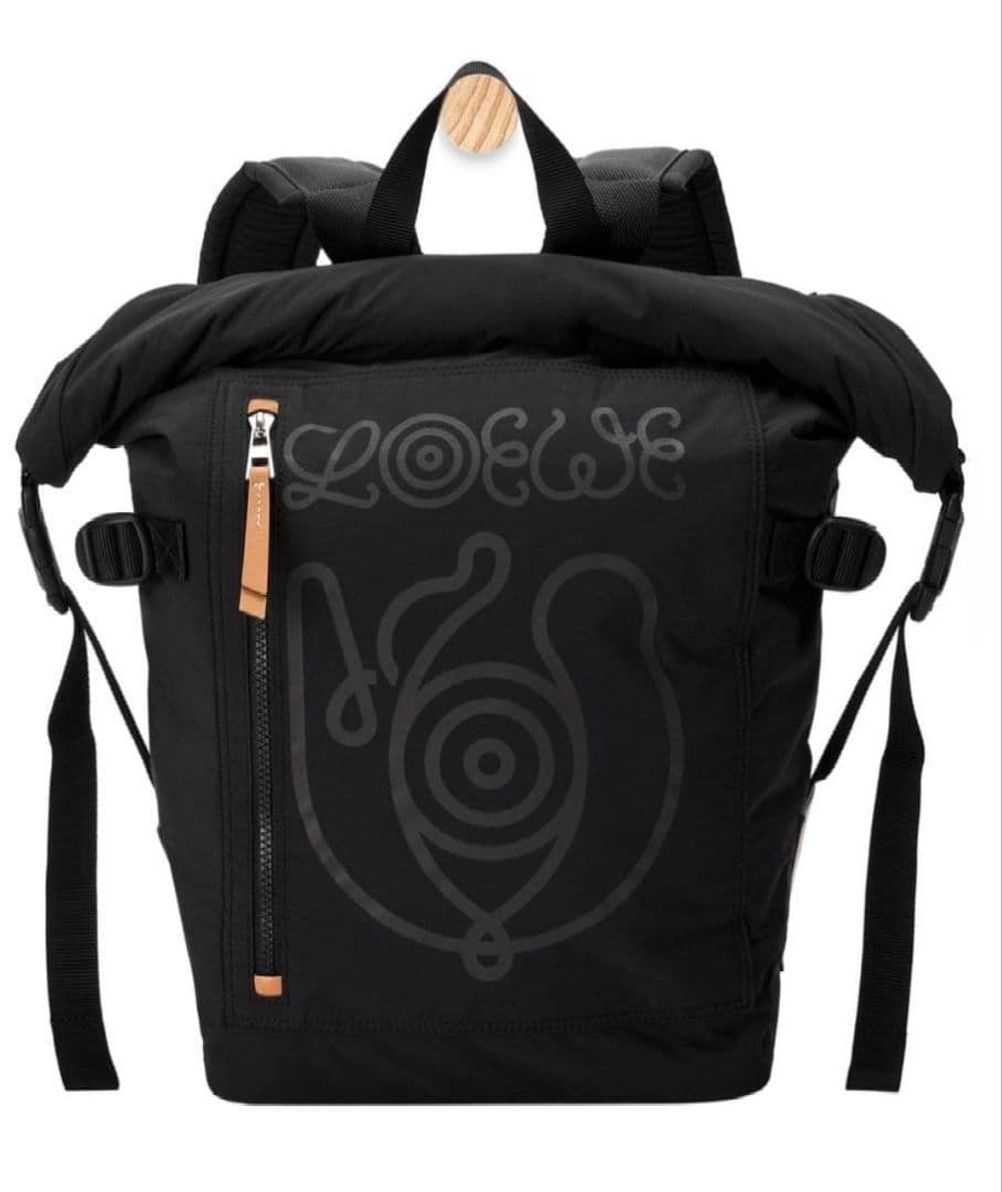 ロエベ リサイクルナイロンロールトップ バックパック