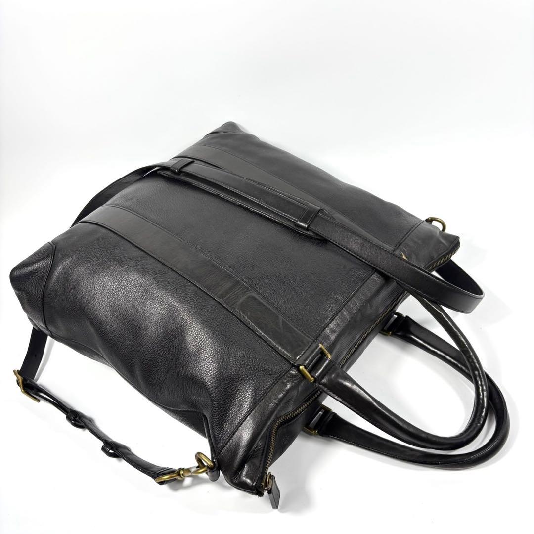 ✨美品✨コーチ ビジネスバッグ クロスビー 2way A4可 本革 ブラック