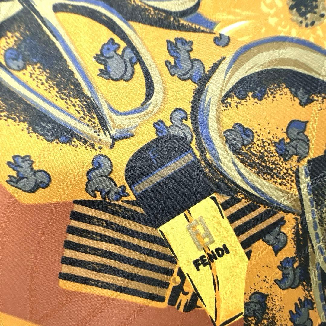 ヴィンテージ✨️未使用✨️FENDI フェンディ　雨傘　FFロゴ 花柄 ネイビー