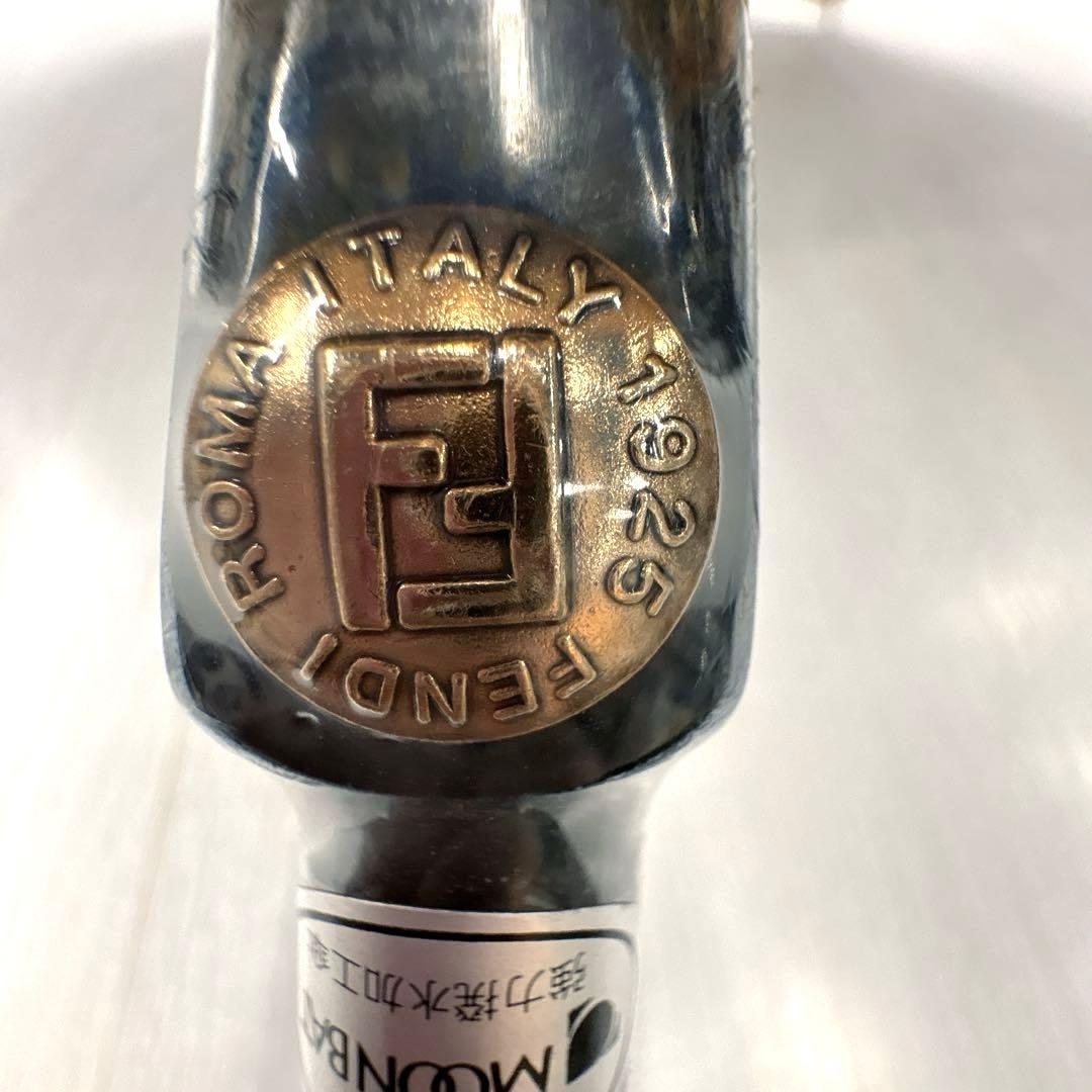 ヴィンテージ✨️未使用✨️FENDI フェンディ　雨傘　FFロゴ 花柄 ネイビー