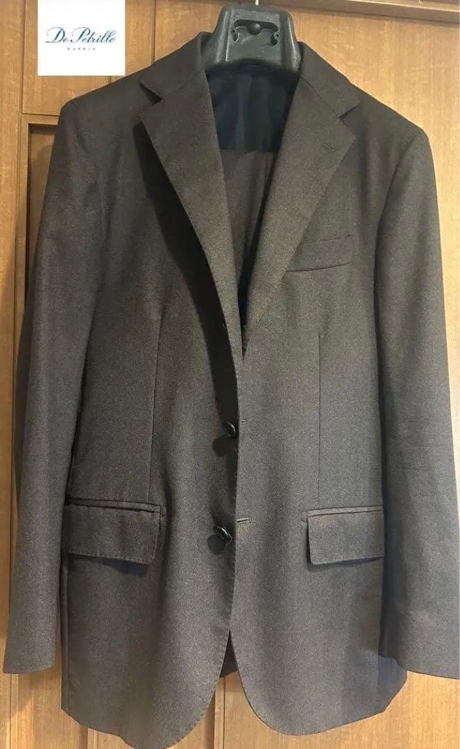 De Petrillo デペトリロ セットアップ ブラウン 46 フランネル