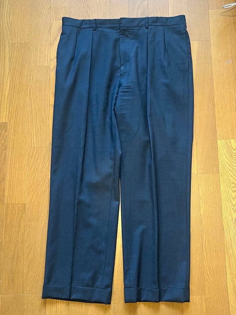 90's ラルフローレン　イタリア製　ヴァージンウールスラックス　36×30