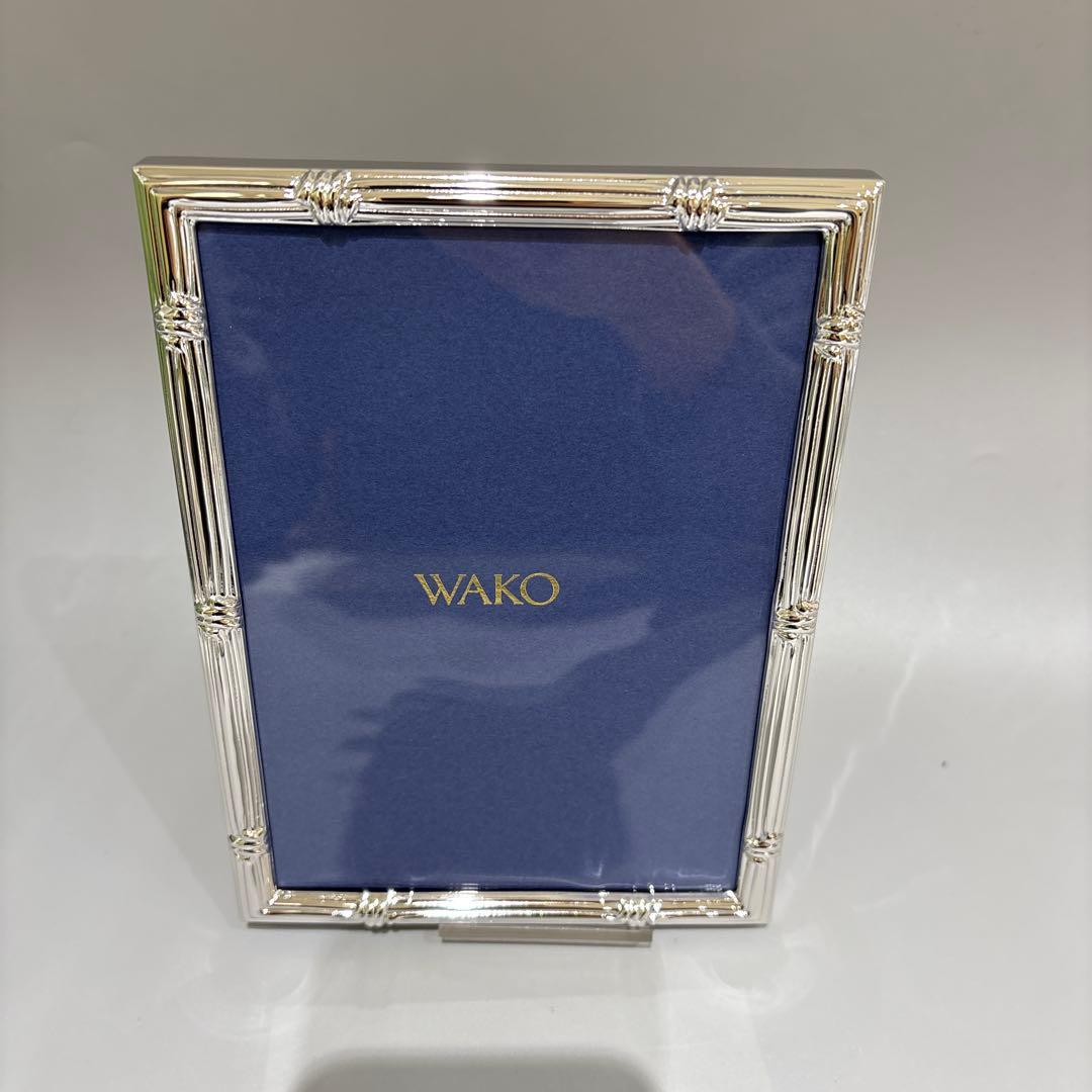 新品　銀座WAKO『プラチナフォトフレーム／スパイラル（大）2Lサイズ』