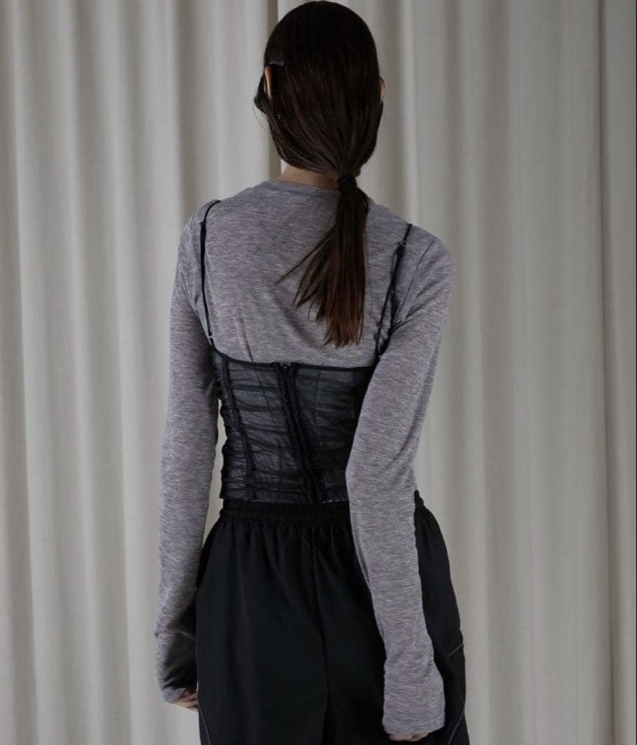 PRANK PROJECT シースルービスチェレイヤードトップ