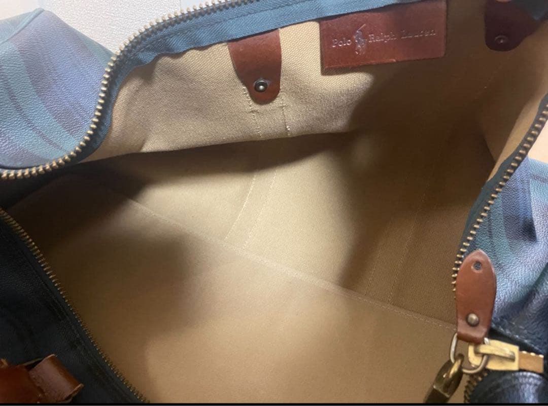 POLO RALPH LAUREN　ヴィンテージPVCレザーボストンバッグ大型