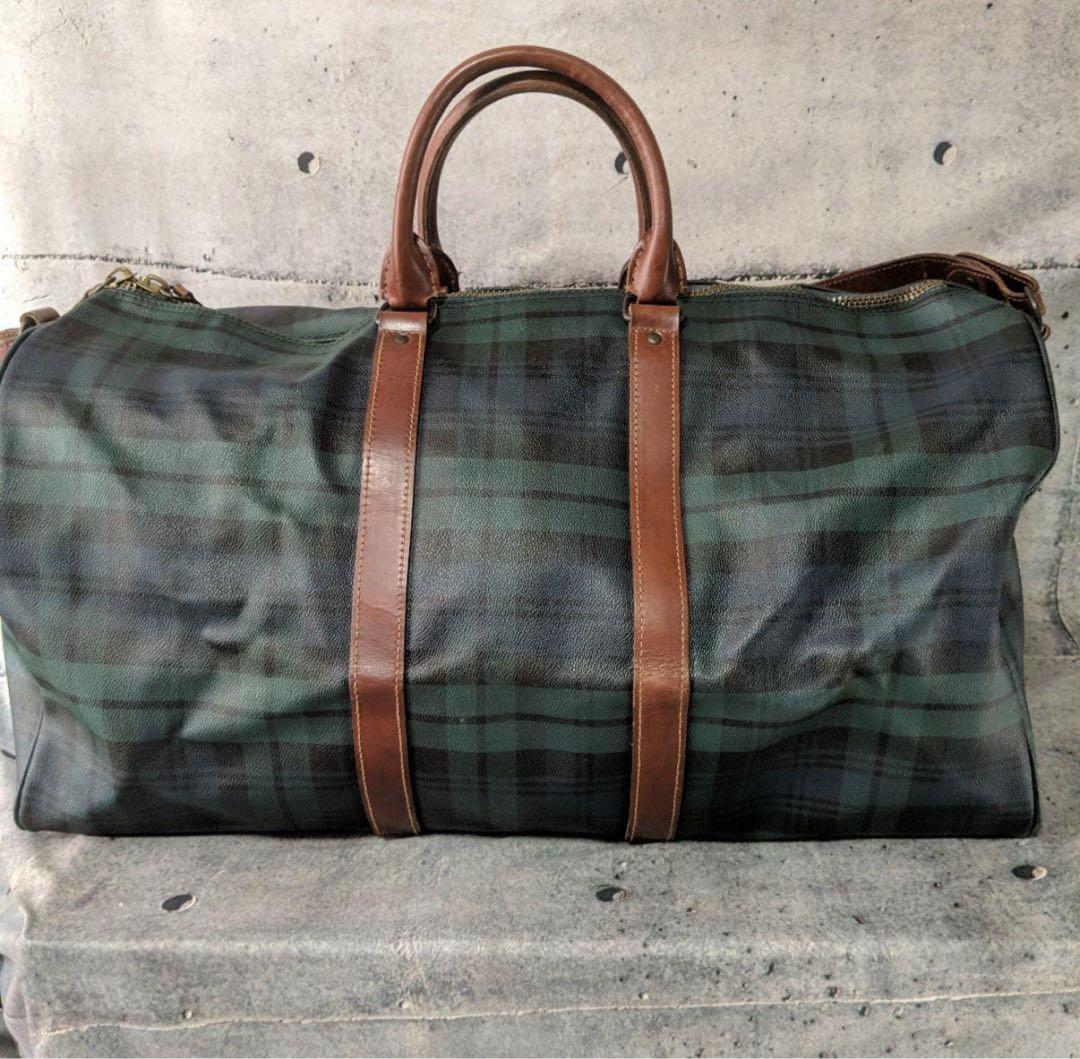 POLO RALPH LAUREN　ヴィンテージPVCレザーボストンバッグ大型