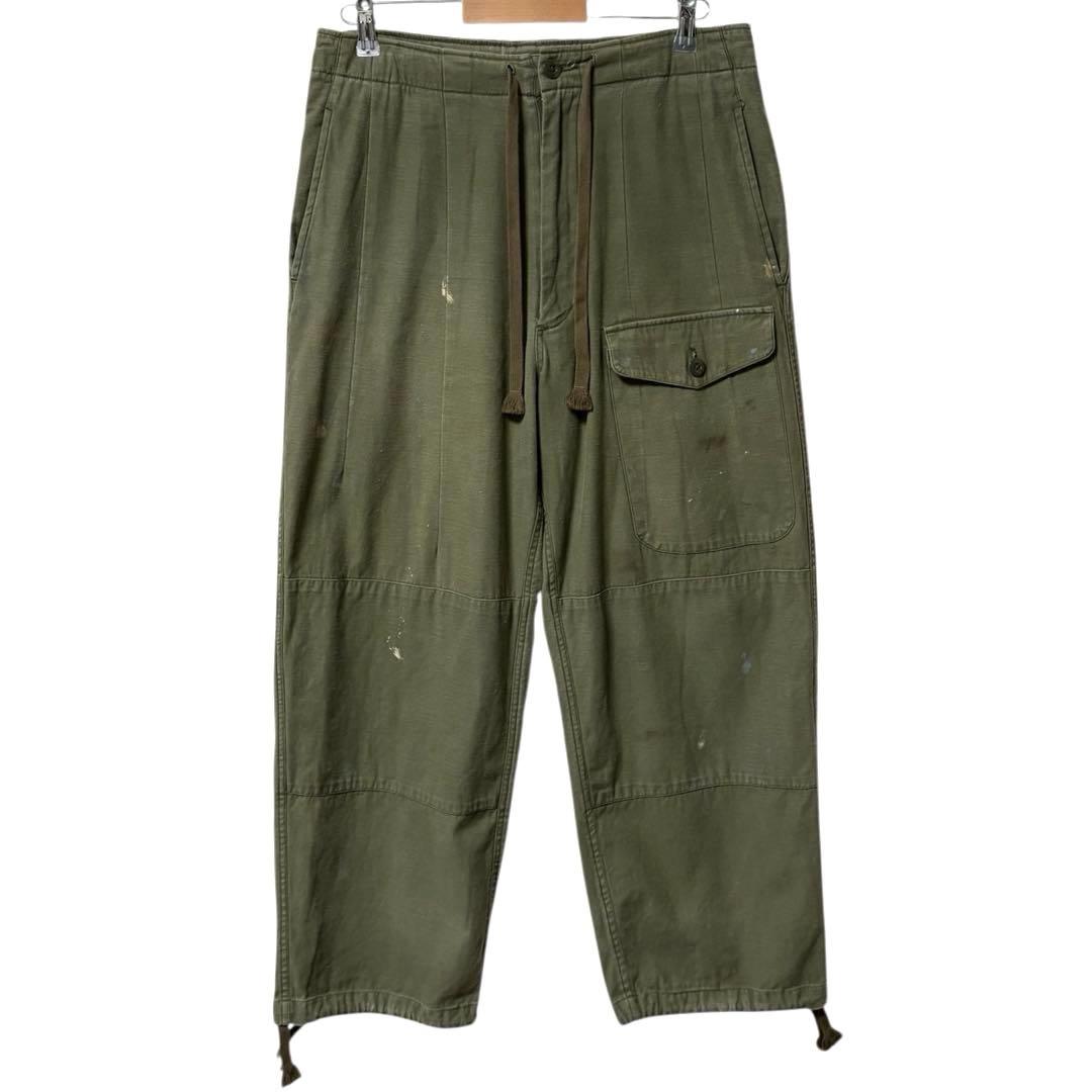 blue J.S.STEAD ミリタリーパンツ ペンキ 1点物