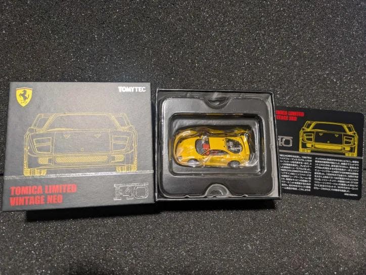 TLV-NEO フェラーリF40 (黄) 限定トミカリミテッドヴィンテージネオ