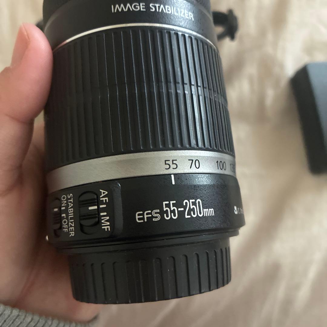 CANON EOS KISS X3 望遠レンズ55-250 ジャンク品
