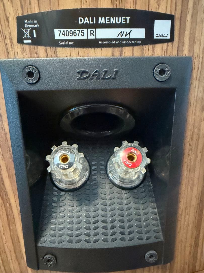 ダリのブックシェルフ型スピーカー、メヌエット　 （ウォールナット）