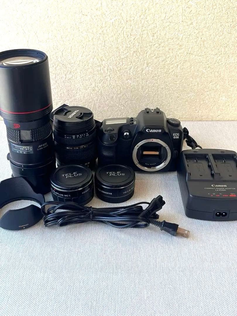 Canon EOS D30 ボディ 交換レンズ2本 テレコン2個 他 まとめ売り