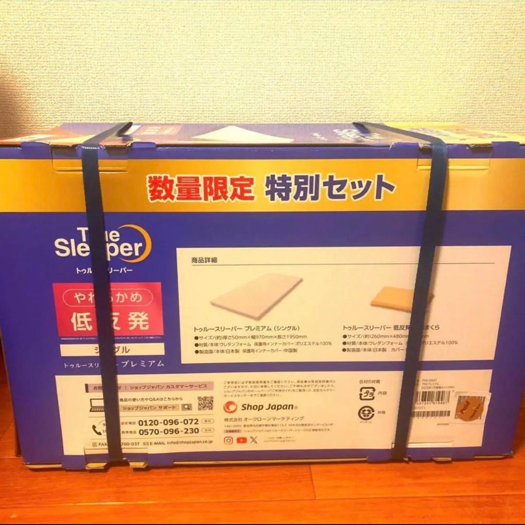 【新品2点＋カバー付】トゥルースリーパー プレミアム5cm 低反発万能まくら❌2