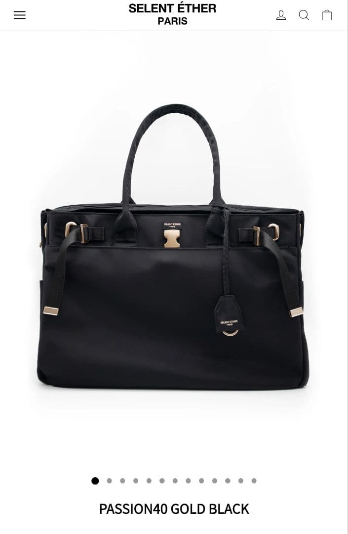 バッグ SELENT ETHER PASSION40 GOLD BLACK 2way