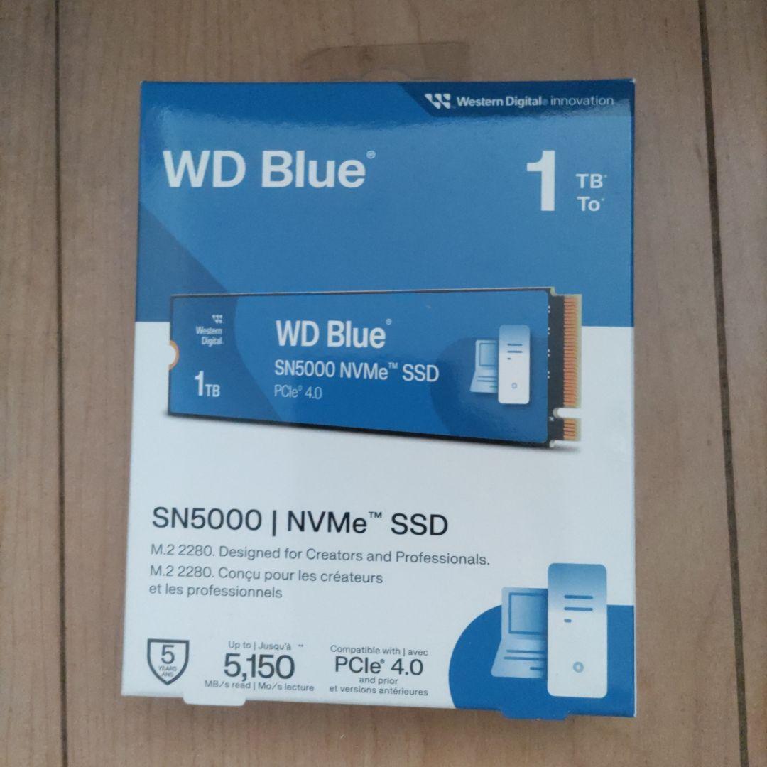 内蔵型SSD WD Blue SN5000 1TB NVMe SSD