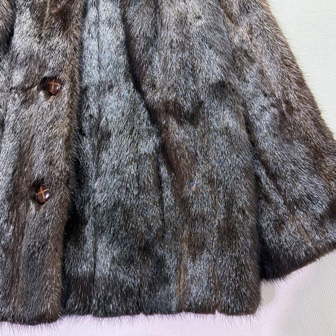 最高級 オレグカッシーニ ミンクコート 毛皮 リアルファー 女優襟 セレブ愛用