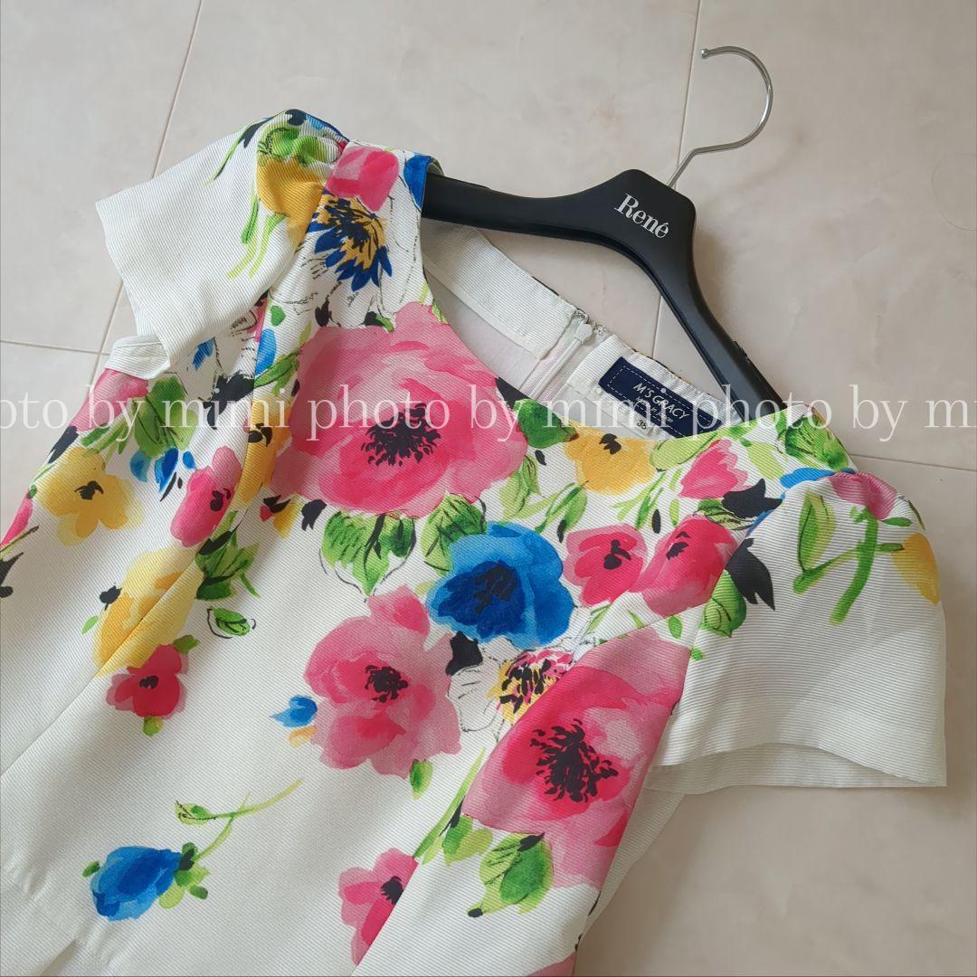 M'S GRACY*フラワープリントグログランワンピース