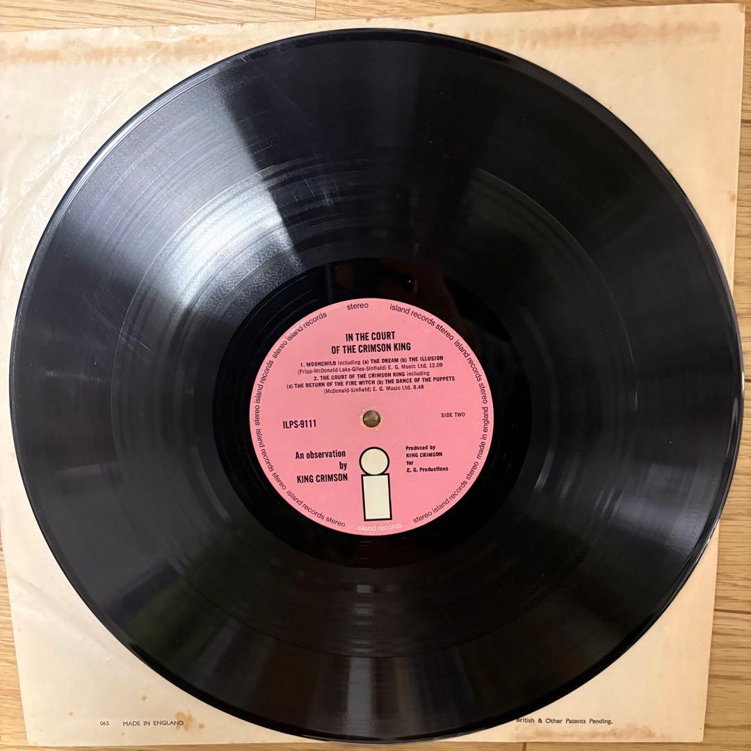 【メガレア超美盤！】キングクリムゾン/宮殿　UKオリジ　ピンクiレーベル！