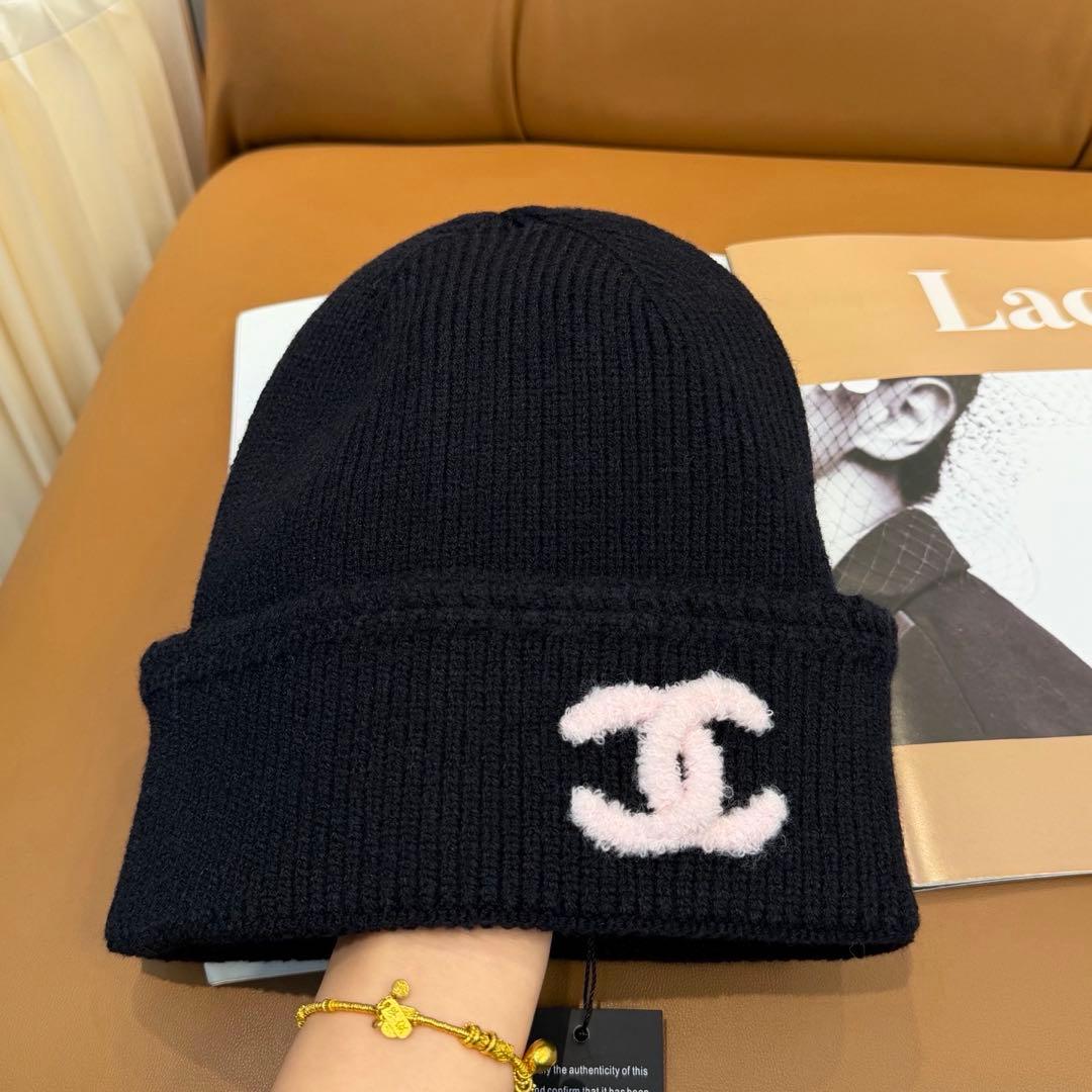 ♡CHANEL ロゴ ニットキャップ♡