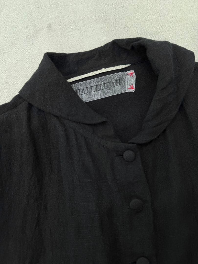 HALLELUJAH ハレルヤ リネン ロングワンピース 黒 38 美品