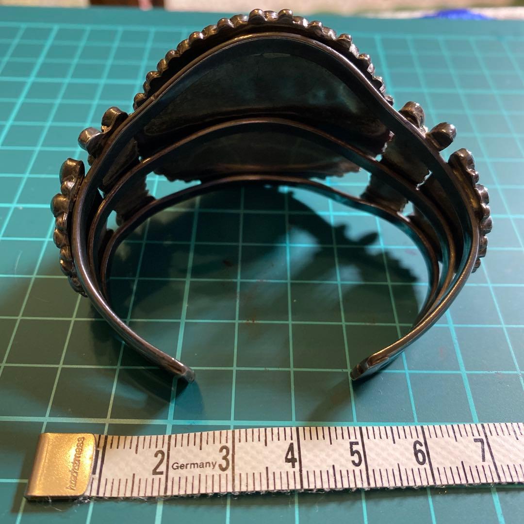 インディアンジュエリー　ターコイズ バングル　スターリングシルバー