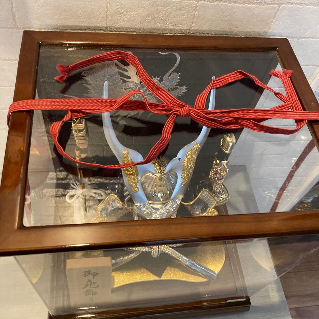 美品　五月人形　兜飾り　こどもの日　音楽CD付き