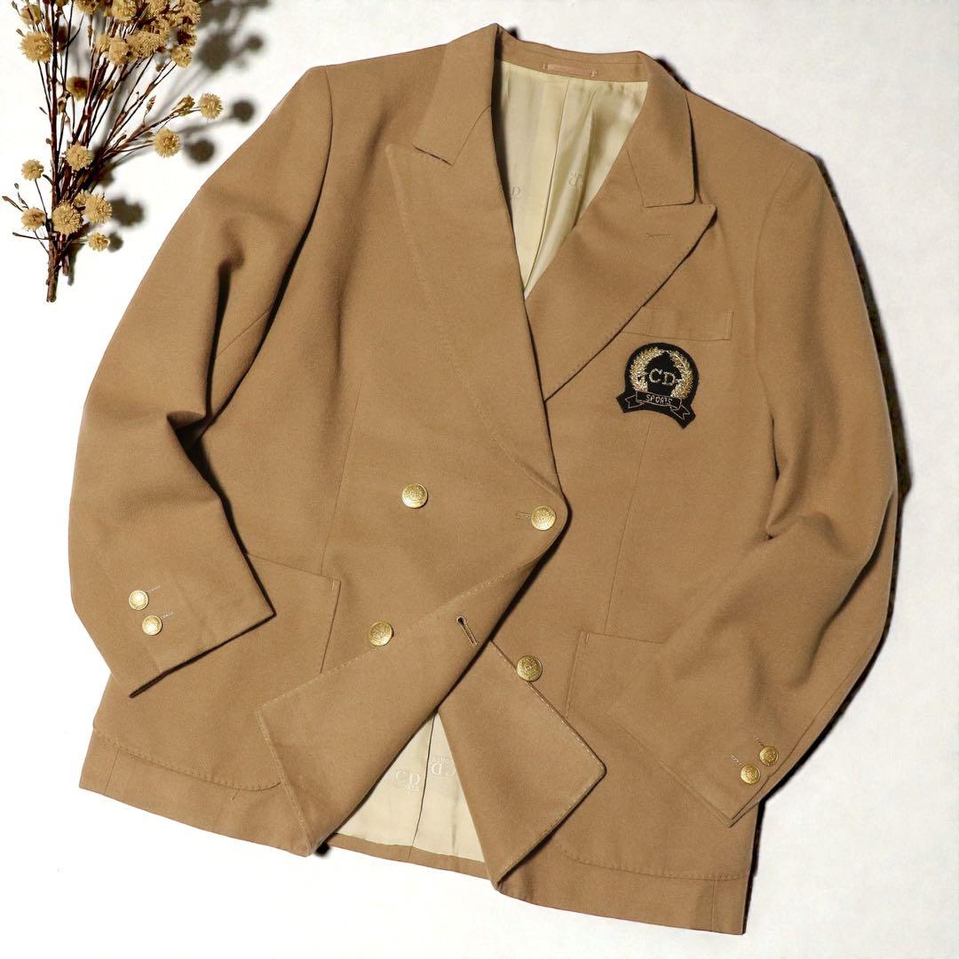 美品★L★Christian Dior★金ボタン ブレザージャケット★ウール
