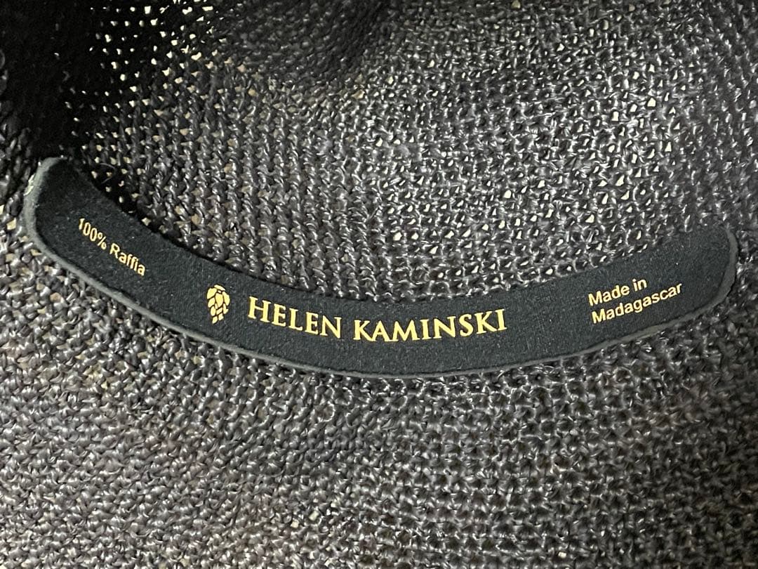 HELEN KAMINSKI ヘレンカミンスキー 麦わら帽子 ラフィア つばひろ