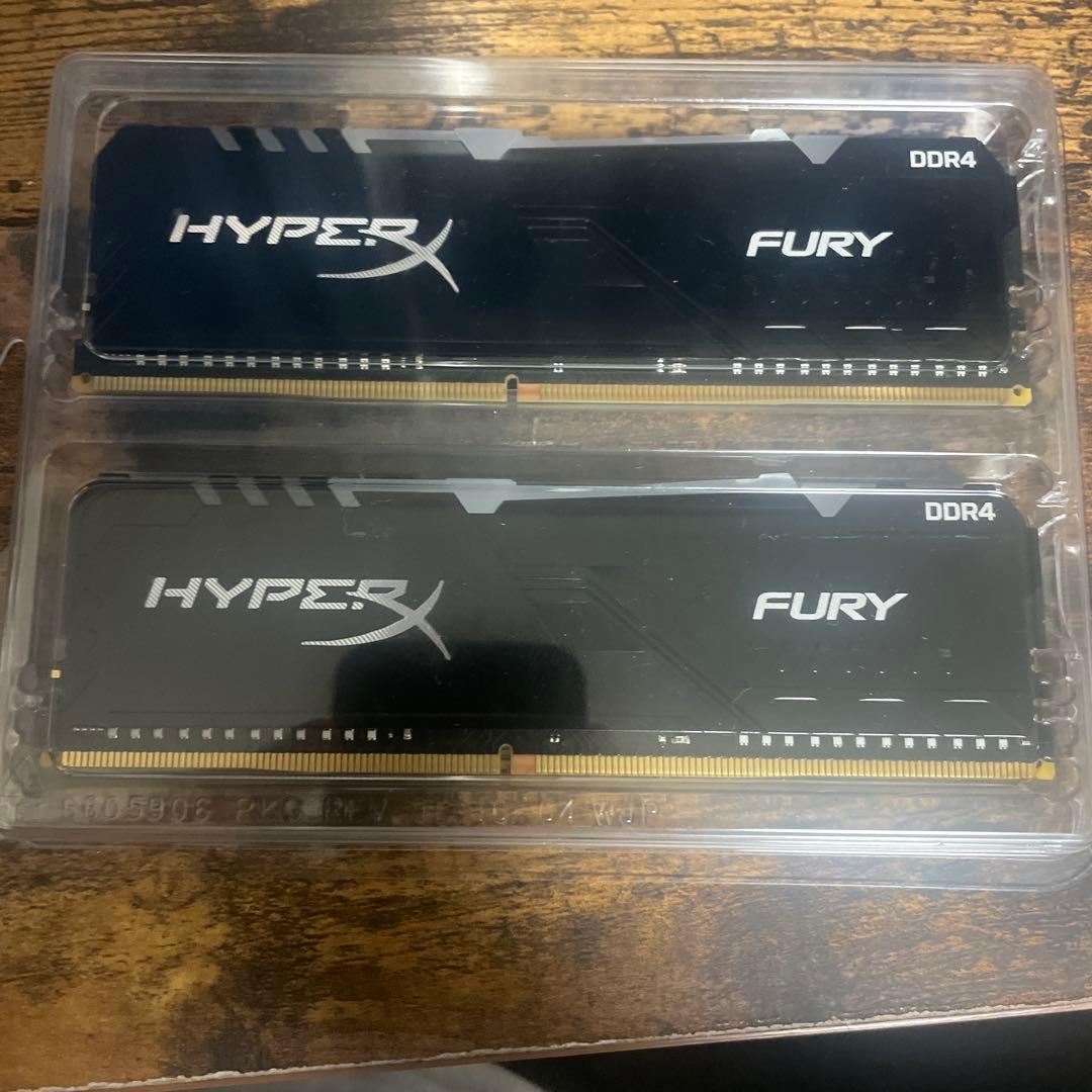 HyperX Fury DDR4 メモリー 2枚セット8GB×2