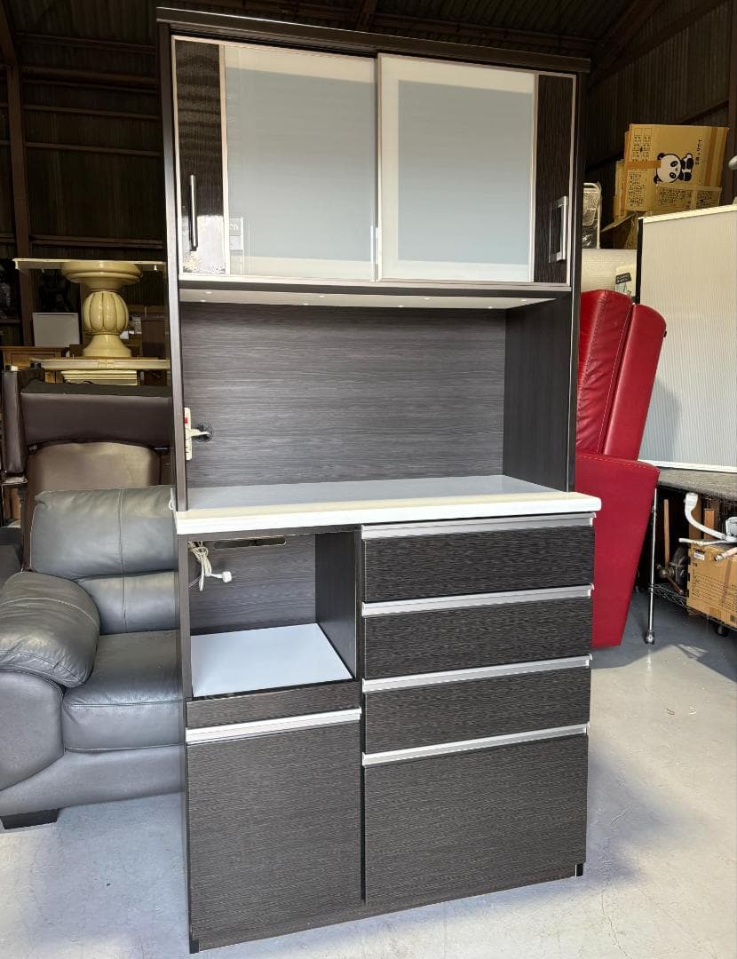 ひで NITORI ニトリ ポスティアシリーズ 幅105cmキッチンボード