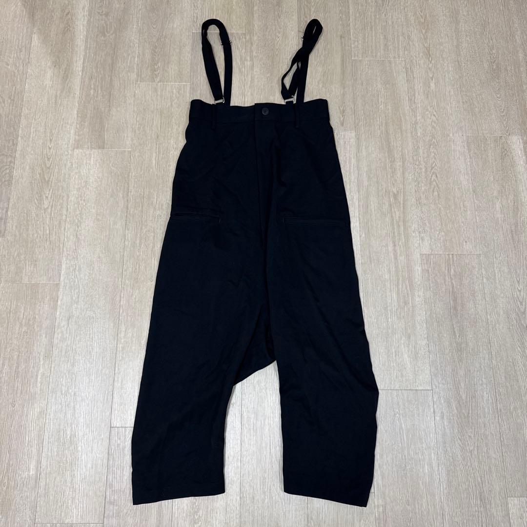 LIMI feu サルエルパンツ　サスペンダー　黒　S